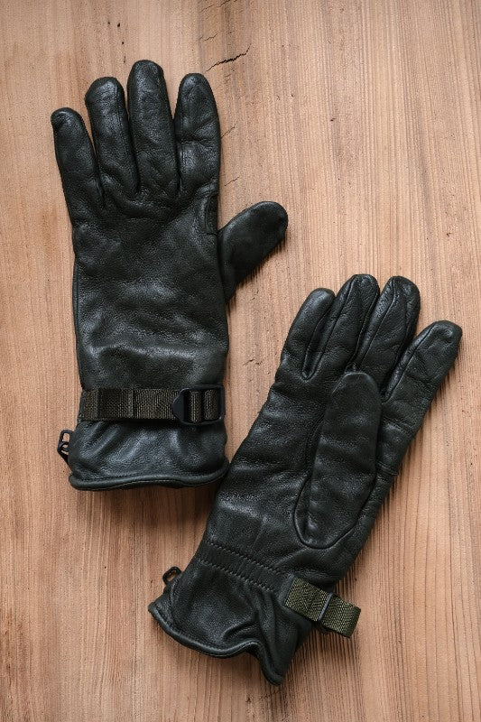 British Army 1995 Vintage MK2 Green Leather Combat Glove 英國陸軍公發 綠皮革作戰手套