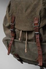 Swiss Army 1958 Vintage Salt & Pepper Mountain Backpack 瑞士軍山岳部隊 胡椒鹽布後背包