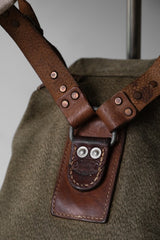 Swiss Army 1958 Vintage Salt & Pepper Mountain Backpack 瑞士軍山岳部隊 胡椒鹽布後背包