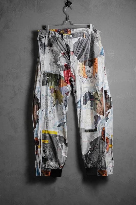 OVKLAB 17A/W Grunge Print Tyvek Pants 台灣街牌 紙印花長褲