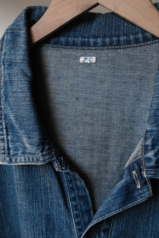 PORTER CLASSIC Indigo Denim Pullover Shirt 藍染丹寧套頭襯衫