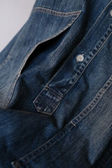 PORTER CLASSIC Indigo Denim Pullover Shirt 藍染丹寧套頭襯衫