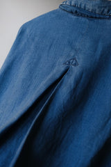 PORTER CLASSIC Indigo Linen Shirt Jacket 藍染亞麻襯衫式外套