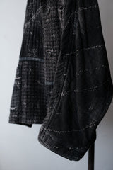 Porter Classic - Kogin Jacket - BLACK 刺子繡拼接棉質工作外套