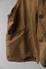 1930~40’s “RED HEAD” Half Moon Game Pocket Hunting Vest 三零年代獵裝 半月口袋帆布獵鴨背心