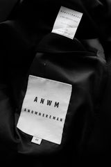 ANOWHEREMAN Black Wool Shawl Collar Blazer 台灣設計師品牌 黑色羊毛絲瓜領西裝外套