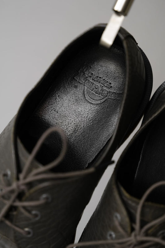 Dr. Martens Crocodile Embossed Leather Shoes 馬汀大夫 鱷魚壓紋皮革 三孔馬汀鞋 墨綠