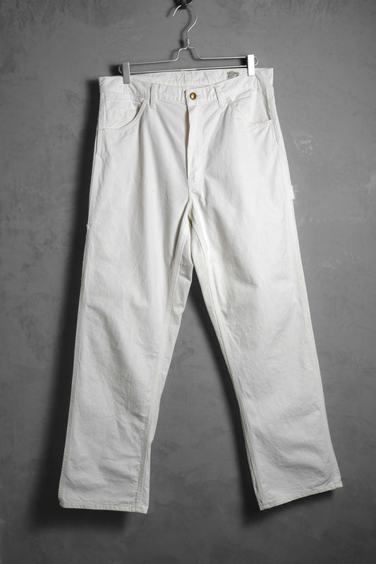 Orslow White Chino Carpenter Work Pants 日本復古品牌 純棉斜紋布木工褲