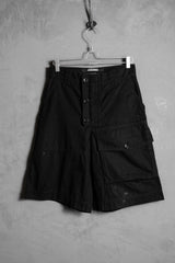 Jacquemus 'Le Short Laurier' Shorts black 抗撕裂布側口袋短褲