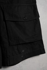 Jacquemus 'Le Short Laurier' Shorts black 抗撕裂布側口袋短褲