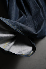 COMME des GARÇONS AD2010 Indigo Denim Shorts Skirt 川久保玲 薄丹寧皺摺褲裙