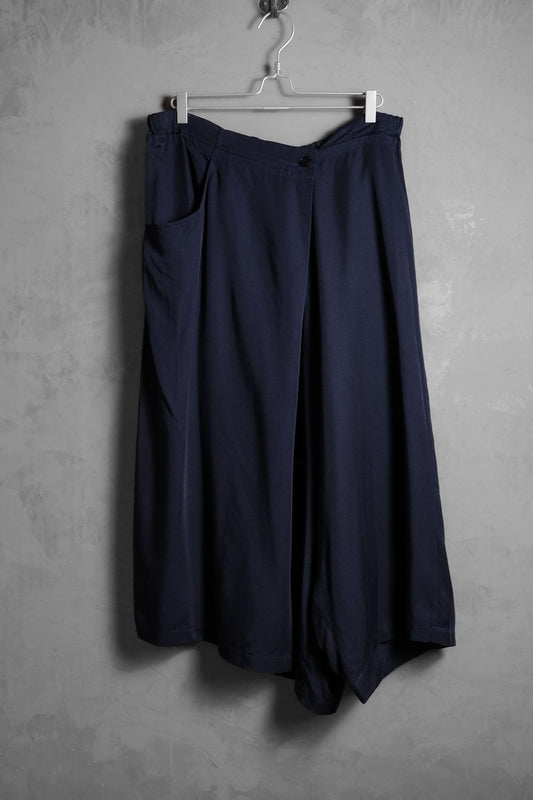 GROUND Y Yohji Yamamoto Asymmetrical Tencel Pants 山本耀司副線 不對稱天絲低檔褲裙