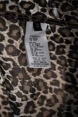 Kapital Silk / Rayon Leopard Aloha Shirt Rayon Leopard Print Shirt Made in Japan