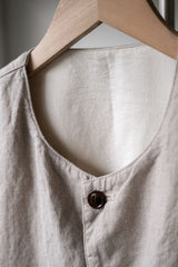 CONFECT nest robe Linen Crew Neck Vest Japanese designer brand linen crew neck vest