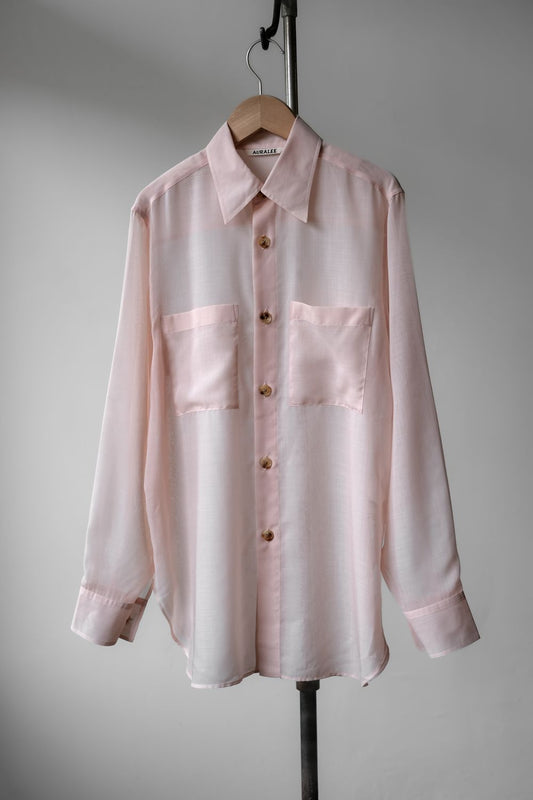 Auralee 20SS Wool Sheer Shirt Japanese designer brand wool blended sheer shirt