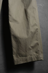 60s French Army M-52 Chino Trousers 法軍斜紋棉打褶卡其褲