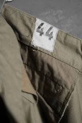 60s French Army M-52 Chino Trousers 法軍斜紋棉打褶卡其褲