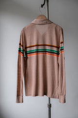 70's Ocean Pacific Sunwear Vintage Polo Shirt 古著人造纖維彈性透膚Polo衫