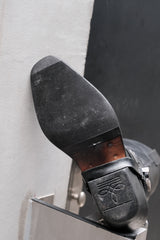 Black Leather Harness Buckle Western Boots 黑色牛皮騎士釦帶尖頭西部靴