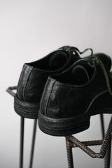 Carol Christian Poell CCP AM/2600L Derby Shoes 奧地利先鋒品牌 深墨綠染色袋鼠皮德比鞋