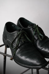 Carol Christian Poell CCP AM/2600L Derby Shoes 奧地利先鋒品牌 深墨綠染色袋鼠皮德比鞋