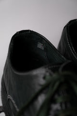 Carol Christian Poell CCP AM/2600L Derby Shoes 奧地利先鋒品牌 深墨綠染色袋鼠皮德比鞋