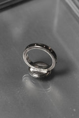 Silver Wolf Head Signet Ring 狼頭浮雕印章戒