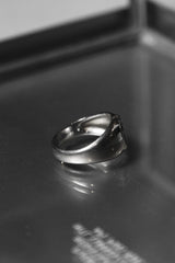 925 Sterling Christian Cross Signet Ring 十字盾牌印章戒指