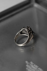 Silver Fly Insect Signet Ring 立體蒼蠅造型印章戒