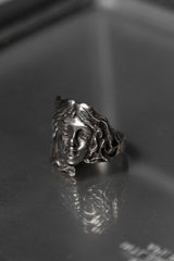 925 Sterling Art Nouveau Woman Face Ring 新藝術風格 臉雕戒指