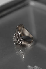 925 Sterling Art Nouveau Woman Face Ring 新藝術風格 臉雕戒指