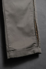 Neighborhood 10S/S Two-tone Chino Pants 豹紋絨布拼接卡其褲 日本製