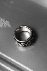 925 Sterling Maltese Cross Carved Spinner Ring 馬爾他十字雕刻可旋轉純銀戒