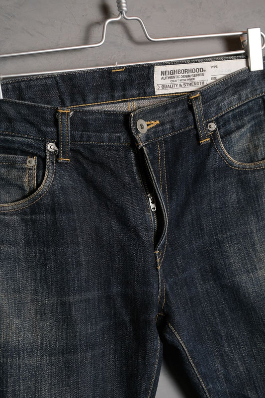 Neighborhood 12A/W 14OZ Narrow Denim Jeans 牛王 水洗布邊丹寧褲