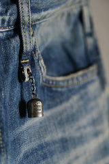 FDMTL Slim Fit Straight Selvedge Denim Jeans 日本復古設計師品牌 破壞補丁直筒布邊丹寧褲