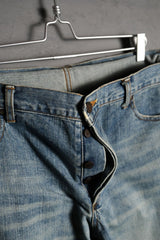 MIHARA YASUHIRO Wash Denim Pack Jeans 三原康裕 反摺口袋水洗丹寧褲
