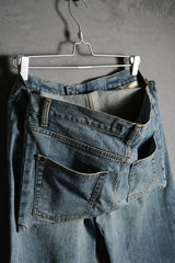 MIHARA YASUHIRO Wash Denim Pack Jeans 三原康裕 反摺口袋水洗丹寧褲