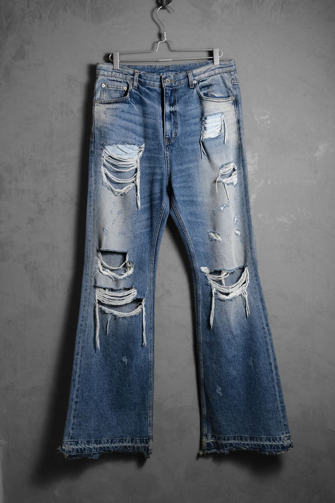 EMO stance club Destroyed Flared Jeans Korean street brand