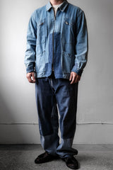 ”VETRA” Remake French Vintage Zip Work Jacket French vintage workwear remake zipper work jacket (product in Anemone Studio)