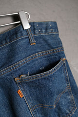 Levi’s 1970’s Vintage 646 Orange Tab Flared Denim Jeans Scovill Garlock Zipper 原版70年代橘標 丹寧喇叭褲