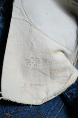 Levi’s 1970’s Vintage 646 Orange Tab Flared Denim Jeans Scovill Garlock Zipper 原版70年代橘標 丹寧喇叭褲