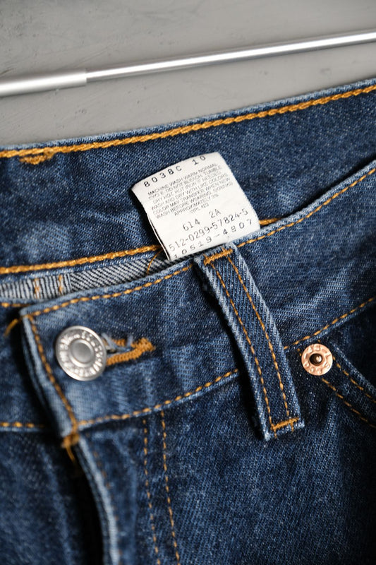 Levi's 1990's 519 Flare Low Rise Denim Jeans 90s American-made boot-cut pants