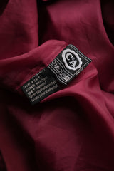 Vintage “C&amp;A” Silk Bomber Jacket 古著絲質飛行夾克 桃紅