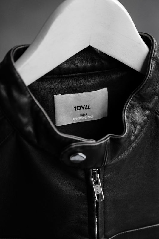 1dyLL Presto Leather Biker Jacket 台灣設計師品牌 合成皮賽車皮衣夾克