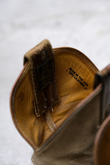 DOUBLE RL Suede Leather Cowboy Western Boots Made in USA 美國製 麂皮拼接雕花牛仔西部靴