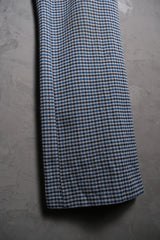 1970~80’s Vintage Houndstooth Polyester Disco Flared Pants Talon Zipper 美國古著 迪斯可滌綸喇叭褲
