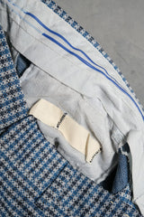 1970~80’s Vintage Houndstooth Polyester Disco Flared Pants Talon Zipper 美國古著 迪斯可滌綸喇叭褲