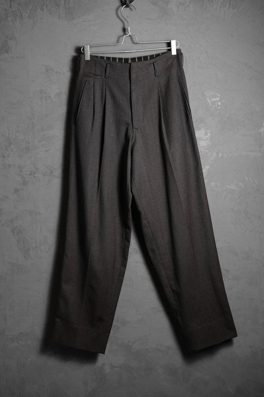 Japanese Vintage “NICOLE by Koba” Wool Tuck Pants 日本古著 高腰羊毛打褶西裝褲