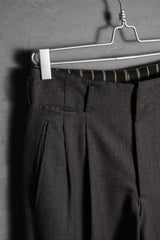 Japanese Vintage “NICOLE by Koba” Wool Tuck Pants 日本古著 高腰羊毛打褶西裝褲