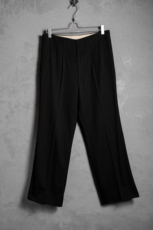 1970’s Vintage Jacquard Tuck Pants Talon Zipper 古著暗紋打褶西裝褲